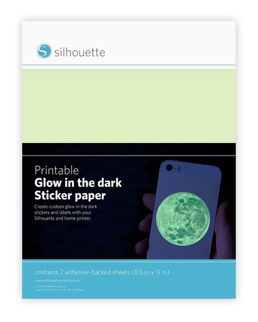 Silhouette America - Printable Sticker Paper - Glow in the Dark
