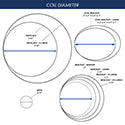 Memory Wire Kit, Round, Gold Color Large Bracelet 2.25 in, 5.7 cm / diameter, approx. 12 coils, Gold Color 3 mm Memory Wire End Caps, 8 pc