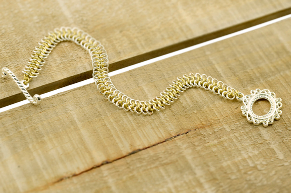 18 Gauge Artistic Wire, Chain Maille Rings, Round, Tarnish Resistant Silver, 9/64 in / 3.57 mm, 70 pc