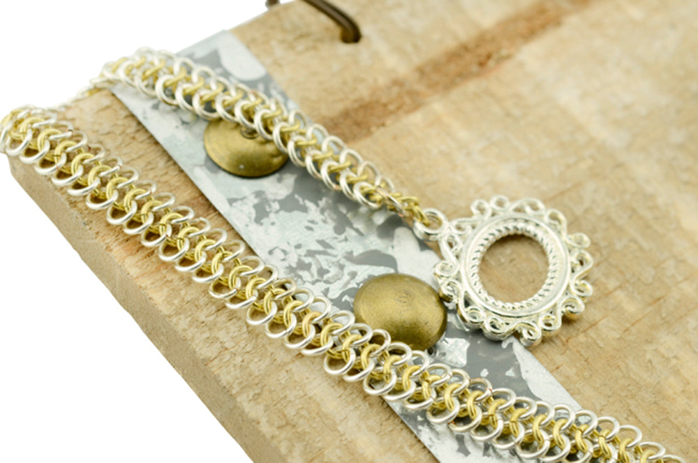 18 Gauge Artistic Wire, Chain Maille Rings, Round, Tarnish Resistant Silver, 11/64 in / 4.37 mm, 325 pc