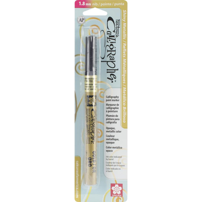 Sakura Pen-Touch - Fine Point Calligraphy Marker - Gold Metallic 1.8mm