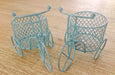 Doodles - Mini Bicycle Basket - Baby Blue