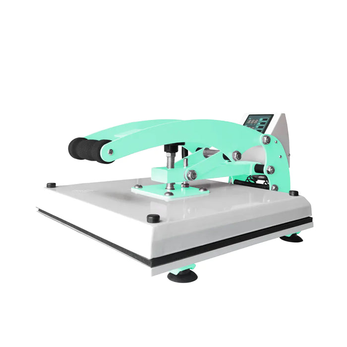 Doodles - Clamshell Heat Press Crafting (0.38m printing size) - Mint & White 15 inch x 15 inch