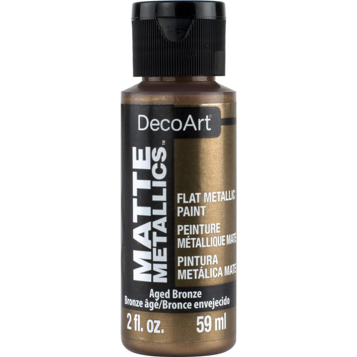 DecoArt - Matte Metallics Paint 2oz - Aged Bronze