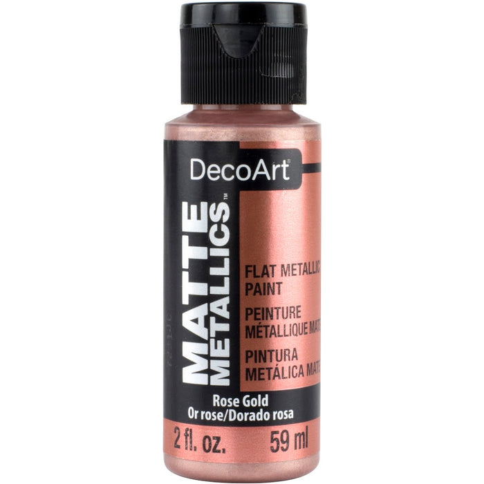 DecoArt - Matte Metallics Paint 2oz - Rose Gold