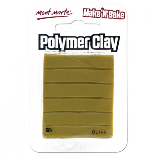 Atlas Paints - Make N Bake - Polymer Clay - 60g - Olive