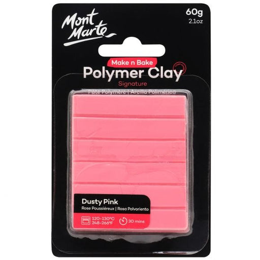 Atlas Paints - Make N Bake - Polymer Clay - 60g - Dusty Pink