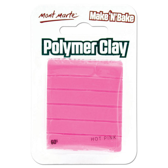 Atlas Paints - Make N Bake - Polymer Clay - 60g - Hot Pink