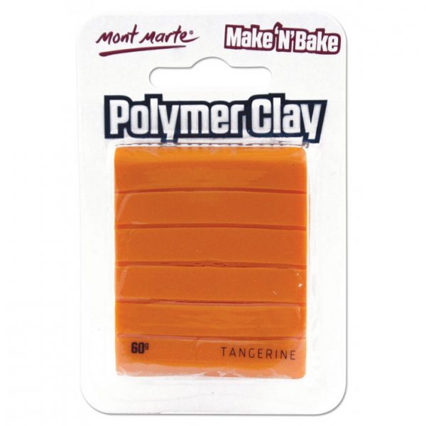 Atlas Paints - Make N Bake - Polymer Clay - 60g - Tangerine