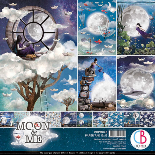 Ciao Bella - 12" x 12" Paper Pack - Moon & Me