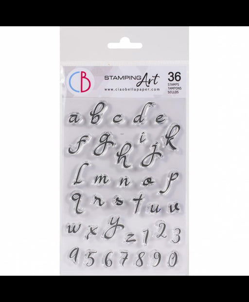 Ciao Bella - Clear Stamp Set - Moonlight Lowercase Alphabet - 4" x 6"