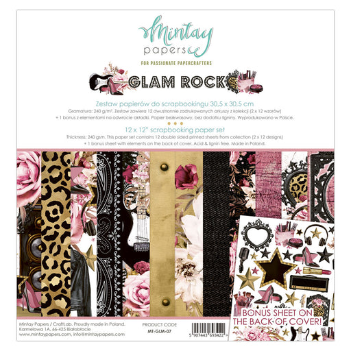 Mintay Paper - Glam Rock - 12" x 12" Paper Pack