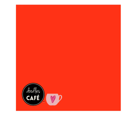 Poli-Flex Turbo - Heat Transfer Vinyl - NEON ORANGE (30cm x 1m)