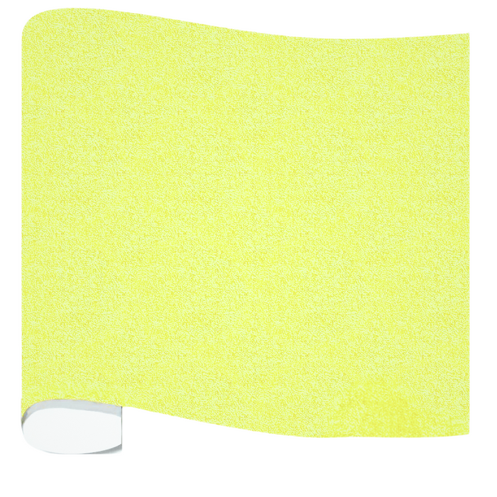 Poli-Flex Pearl Glitter - Heat Transfer Vinyl - Glitter Neon Yellow(1m x 25cm)