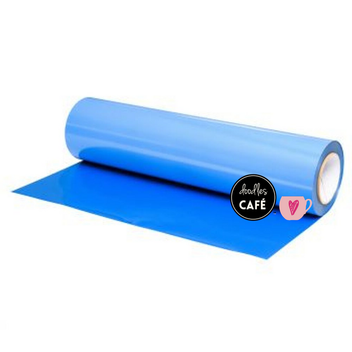 Poli-Flex Turbo - (Stretch) Sport, Heat Transfer Vinyl - Bright Blue (Jewel Shimmer Finish)(30cm x 1m)