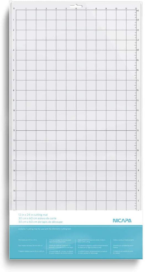 Nicapa - Cutting Mat for Silhouette Cameo, Standard-Grip - 12" x 24" (1pc)