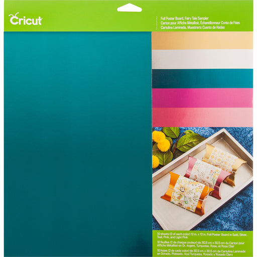 Cricut - 12"x12" Foil Poster Board Sampler 10/Pkg - Fairytale