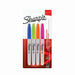 Sharpie - Permanent Marker Fine - 4 Colors (blue,green,orange,pink)Bright