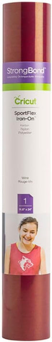 Cricut - StrongBond SportFlex Iron-On - For Nylon/Polyester - Wine 11.8" x 24"