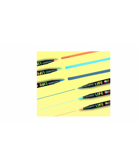 Life In Colour - Ocean Brush Tips 12pcs 0.5-8mm Flexible Tips