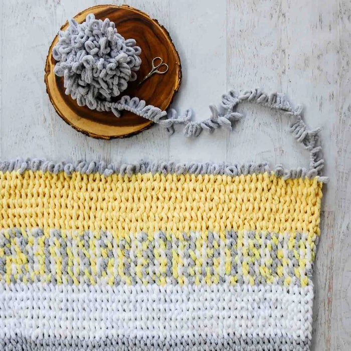 Lion Brand Off The Hook Yarn - Lemon Drop