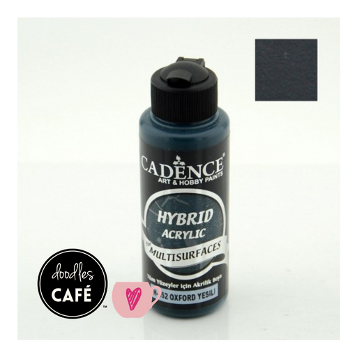 Cadence - Hybrid Acrylic Paint - Multi Surfaces & Leather - Oxford Green 70ml