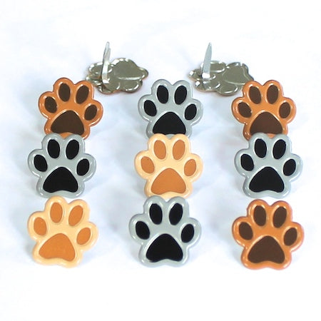 Eyelet Outlet - Shape Brads 12/Pkg - Paw