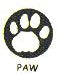 Jax Wax - Brass Seal - Pawprint