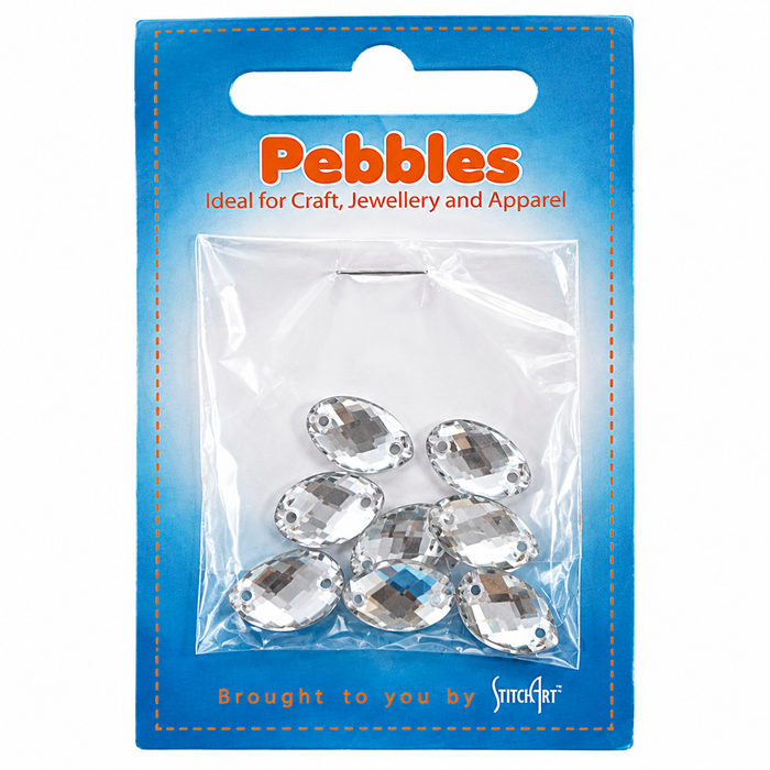 Doodles - Navette Crystal Sew-On Rhinestones Embellishments 15mm – 8 Pieces