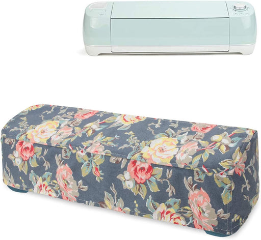 Dust Cover for Cricut Machines with Back Pockets for Accessories - Beautiful Peony