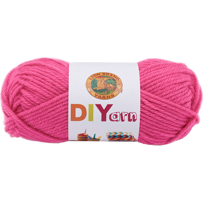 Lion Brand DIYarn -Hot Pink