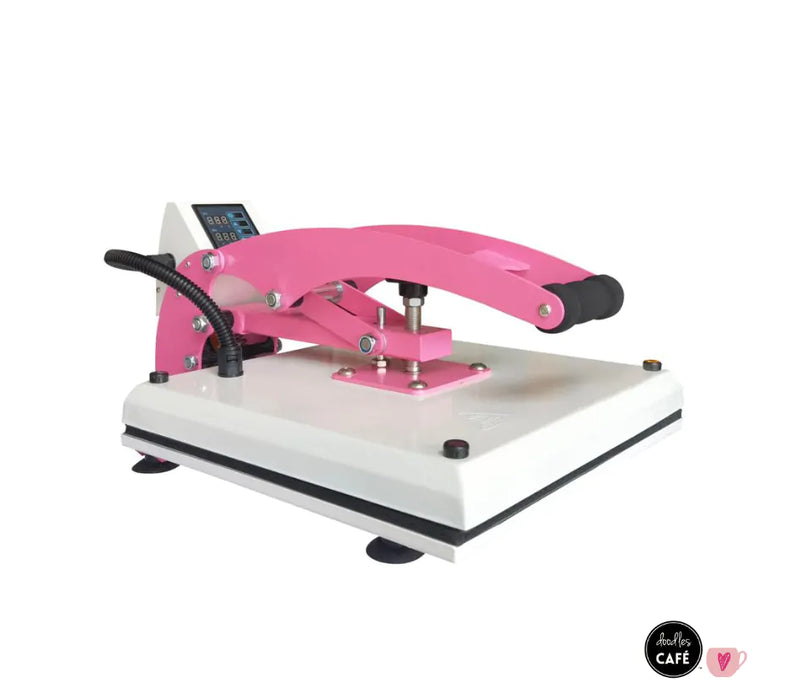 Doodles - Clamshell Heat Press Crafting (0.38m printing size) - Pink & White 15"x15"