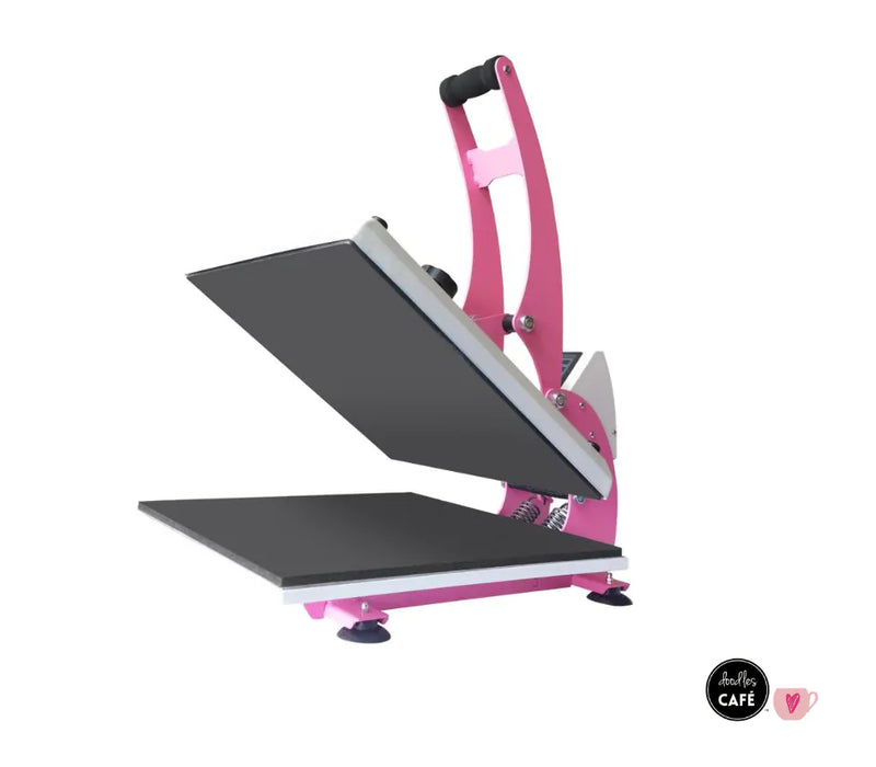 Doodles - Clamshell Heat Press Crafting (0.38m printing size) - Pink & White 15"x15"