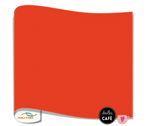 Poli-Flex Turbo - Heat Transfer Vinyl - Flame Red (25cm x 0.5m)