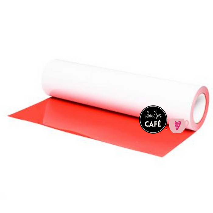 Poli-Flex Turbo - (Stretch) Sport, Heat Transfer Vinyl - Bright Red (Jewel Shimmer Finish)(30cm x 1m)
