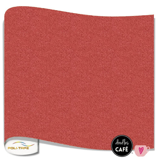 Poli-Flex Pearl Glitter - Heat Transfer - Red (1m x 25cm)