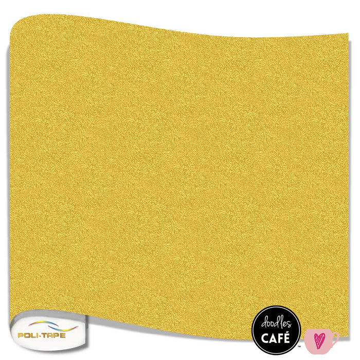 Poli-Flex Pearl Glitter - Heat Transfer - Gold (1m x 25cm)