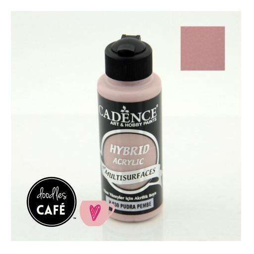 Cadence - Hybrid Acrylic Paint - Multi Surfaces & Leather - Powder Pink 70ml
