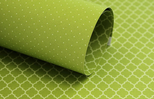 Lady Pattern Paper - Moroccan Trellis - Green Chartreuse