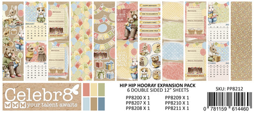 Celebr8 - Expansion Pack - Hip Hip Hooray (6 Sheets)