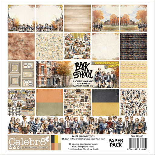 CELEBR8 - BACK TO SCHOOL COLLECTION KIT (18SHEETS)