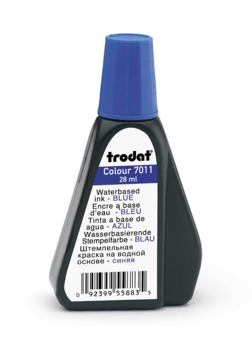 Trodat 7011 – Water based Blue Ink - 28 ml