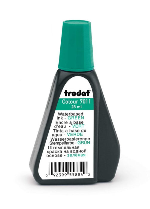 Trodat 7011 – Water based - Green Ink - 28 ml