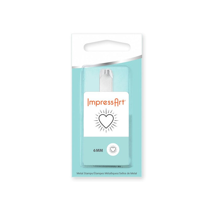 Impress Art Heart Burst Signature Design Stamp, 6mm