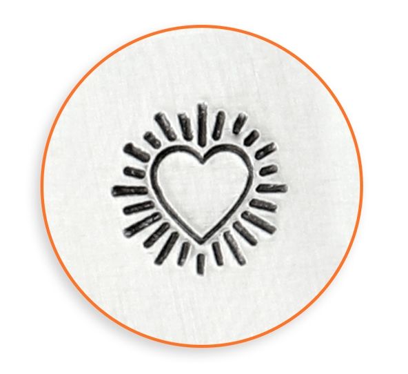 Impress Art Heart Burst Signature Design Stamp, 6mm