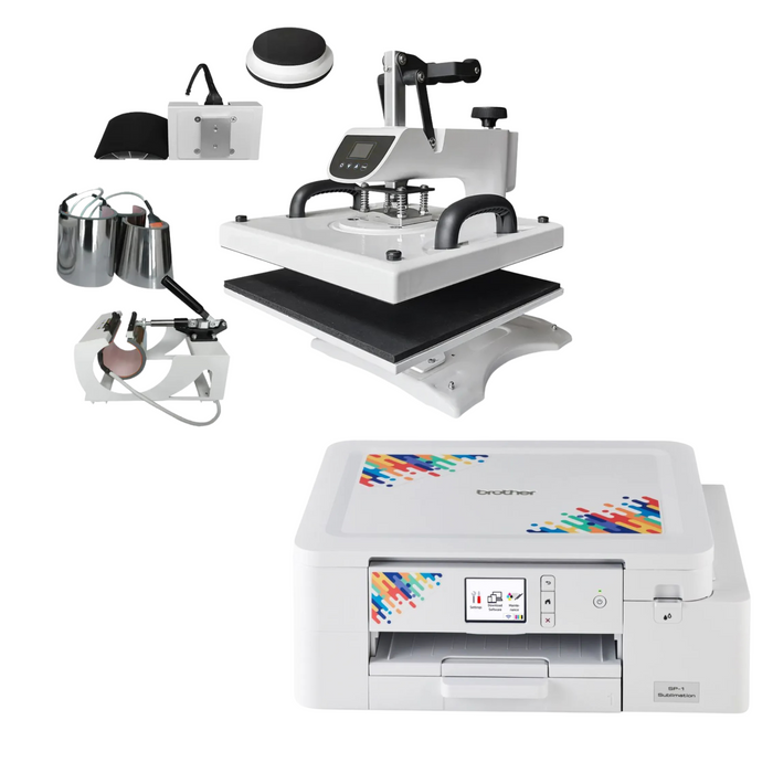 Brother SP-1 Sublimation Printer plus 10-in-1 Ultimate Doodle Bundle - Heat Press Machine Bundle