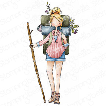 Stampingbella - Curvy Girl Collection Stamp -  Loves To Hike
