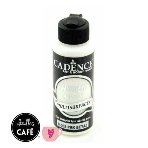 Cadence - Hybrid Acrylic Paint - Multi Surfaces & Leather - Pure White 70ml