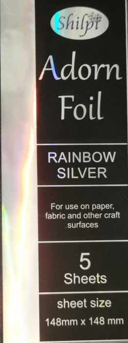 Shilpi - Transfer Foil - 5 sheets - Rainbow Silver