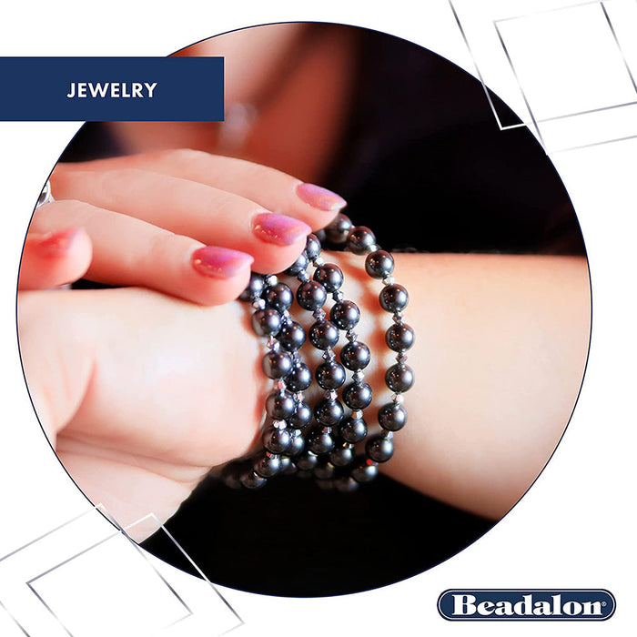 Remembrance Memory Wire, .036 in / 0.91 mm Heavy Duty Round, Bracelet, Large, Bright, 1 oz / 28.35 g, approx. 30 coils/pack